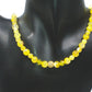 Gorgeous Yellow Fire Agates and Crystals Beaded Semi-precious Necklace handcrafted by Artistry Jewelry