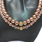 Stunning Crystal, Pearl, and Druk Two-Strand Beaded Necklace