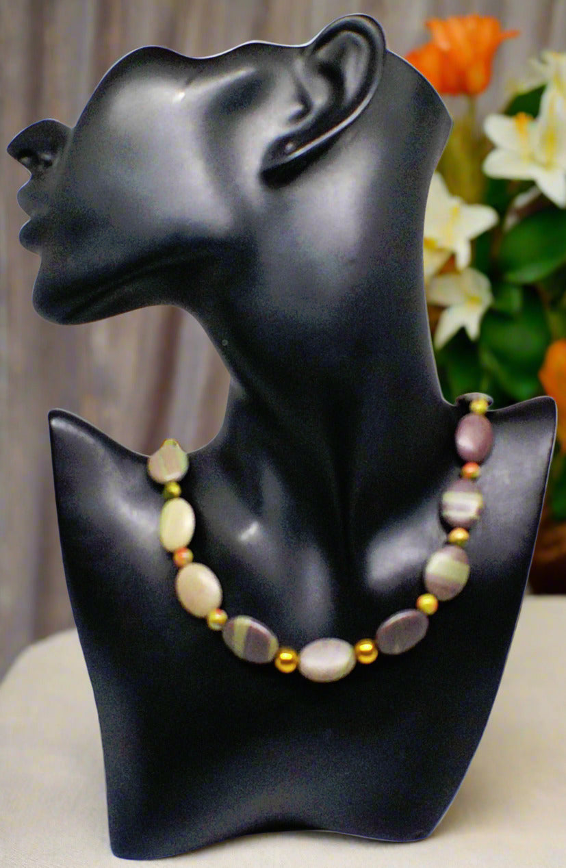 https://www.artistryjewelry.net/products/alluring-mocha-mint-jasper-unakite-and-hematite-beaded-necklace-by-artistry-jewelry