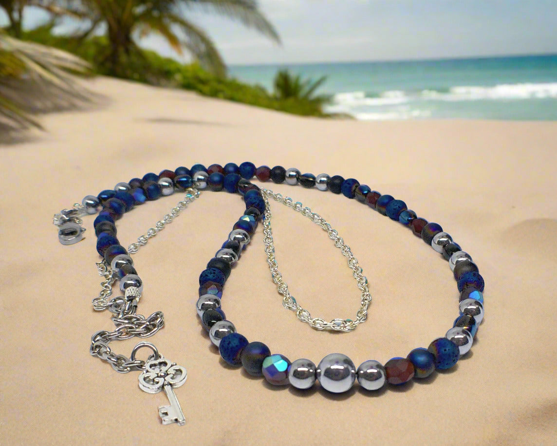 https://www.artistryjewelry.net/products/radiant-blue-natural-lava-and-hematite-beaded-two-strand-necklace