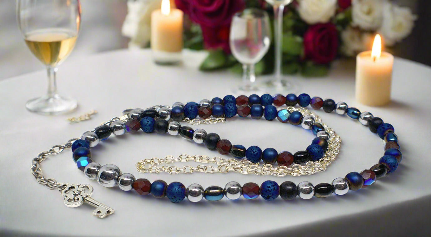 https://www.artistryjewelry.net/products/radiant-blue-natural-lava-and-hematite-beaded-two-strand-necklace