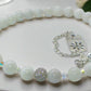 Dazzling White Moonstone and Crystal Necklace