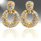 Beautiful Golden Rhinestone Earrings