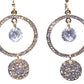 Dazzling Circular Rhinestone Earrings