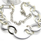 Gold and Silver Chain Look Necklace