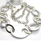 Gold and Silver Chain Look Necklace