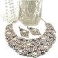 Gorgeous Pearls and Rhinestones Necklace Set