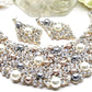 Gorgeous Pearls and Rhinestones Necklace Set