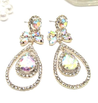 Stunning Tear Drop Stone Earrings