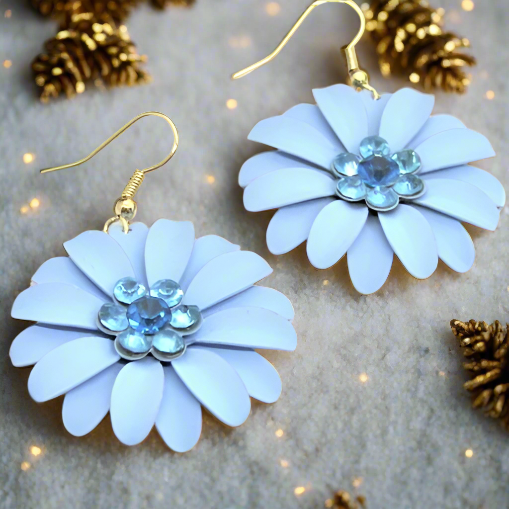 Lovely Layered Petal Flower Earring