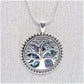 Marvelous Abalone Tree of Life Pendant Necklace