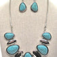 Fabulous Turquoise and Silver Necklace Set