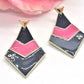 Fantastic Blue and Pink Earrings