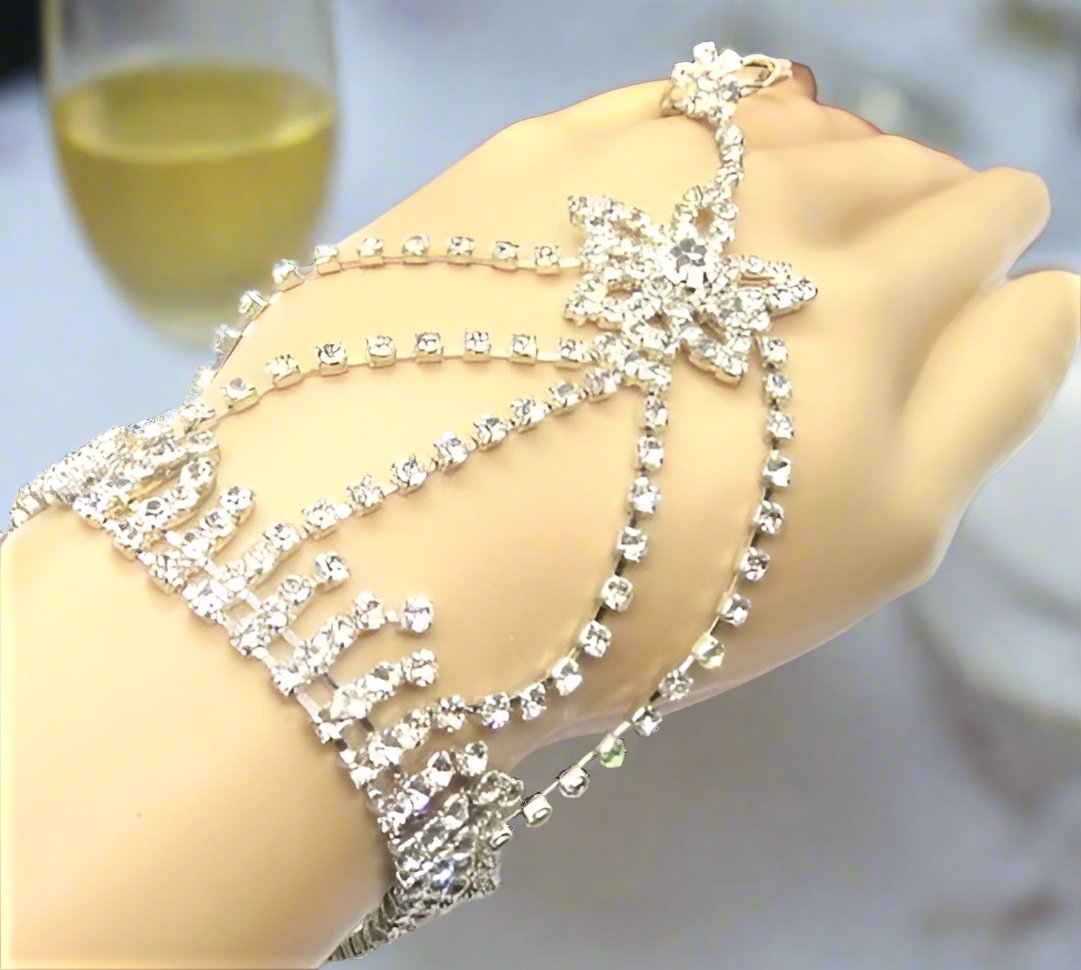 Fabulous Rhinestones for the Wrist and Finger Bracelet