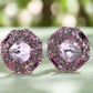 Lovely Marquise Pink Stud Earrings