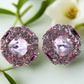 Lovely Marquise Pink Stud Earrings