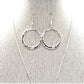 Fantastic Hammered Circles Necklace Set