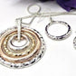 Fantastic Hammered Circles Necklace Set