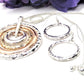 Fantastic Hammered Circles Necklace Set