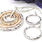 Fantastic Hammered Circles Necklace Set