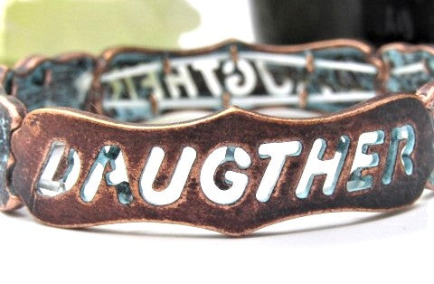 Fantastic Patina Daughter Bracelet