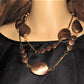 Lovely Bronze Long Necklace Set