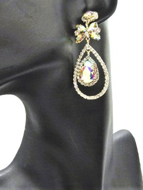 Stunning Tear Drop Stone Earrings