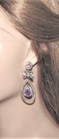 Stunning Tear Drop Stone Earrings