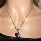 Stunning Red Crystal Heart Necklace