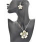 Lovely Yellow Flower Necklace Set