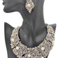 Gorgeous Pearls and Rhinestones Necklace Set