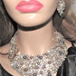 Gorgeous Pearls and Rhinestones Necklace Set