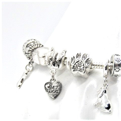 My Dog Heart Charm Bracelet