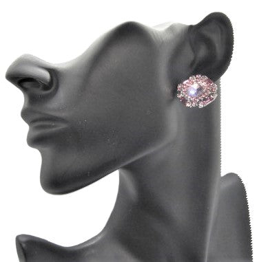 Lovely Marquise Pink Stud Earrings