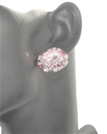 Lovely Marquise Pink Stud Earrings