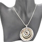 Fantastic Hammered Circles Necklace Set