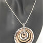 Fantastic Hammered Circles Necklace Set