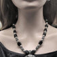 Stunning Silver and Black Necklace Set