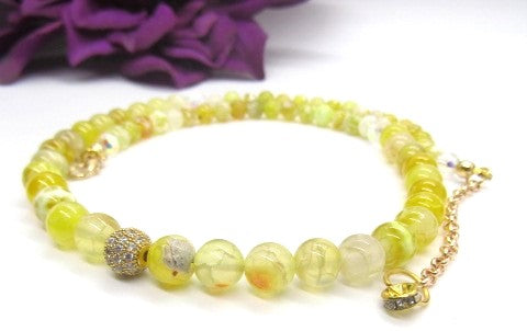 Fabulous Yellow Agates Necklace