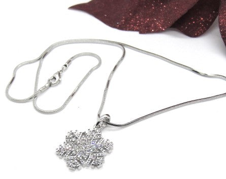 Stunning Crystal Snowflake Necklace