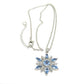 Lovely Blue Winter Snowflake Necklace