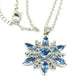 Lovely Blue Winter Snowflake Necklace