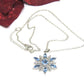 Lovely Blue Winter Snowflake Necklace