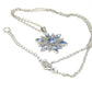 Lovely Blue Winter Snowflake Necklace