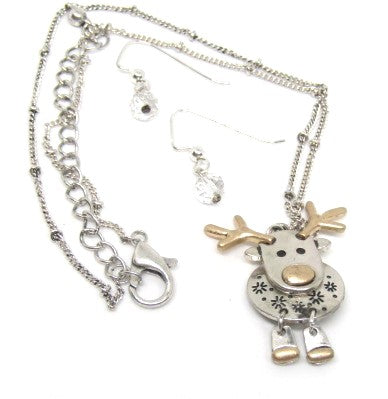 Rudolph the Reindeer Necklace Set