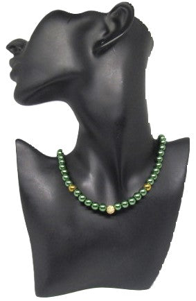 Stunning Cubic Zirconia and Hematite Necklace