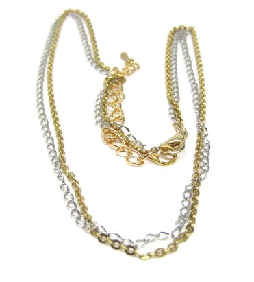 Beautiful Silver and Gold Hematite Necklace