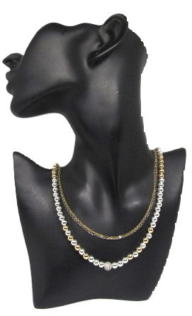 Beautiful Silver and Gold Hematite Necklace