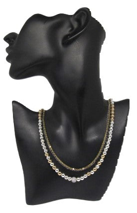 Beautiful Silver and Gold Hematite Necklace