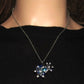 Beautiful Blue Heart and Snowflake Necklace